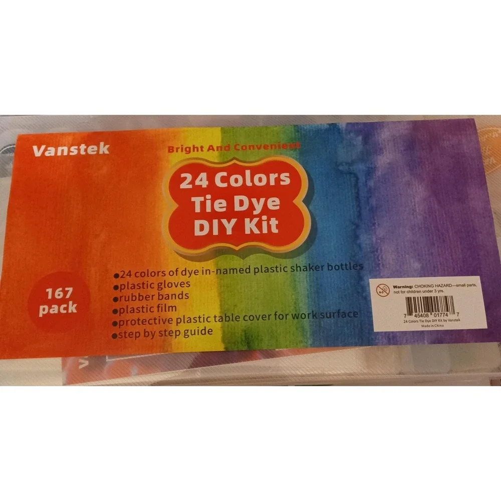 LOT OF 3 TIE DYE KITS-ONE KIT MISSING SOME RUBBER BANDS
